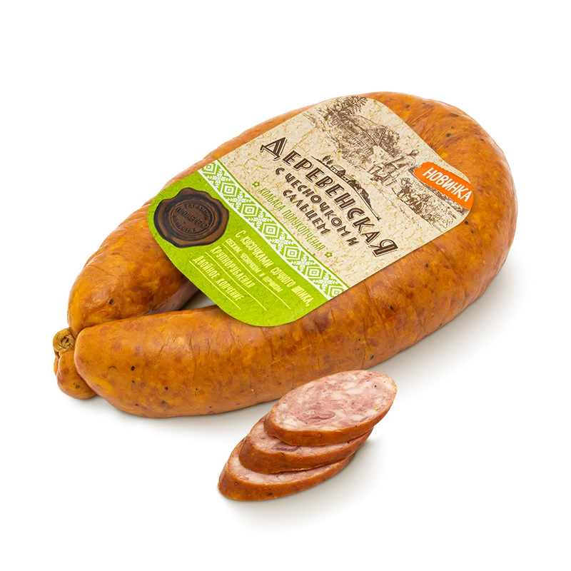 Деревенская с чесночком и сальцем